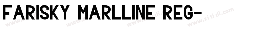 Farisky Marlline Reg字体转换